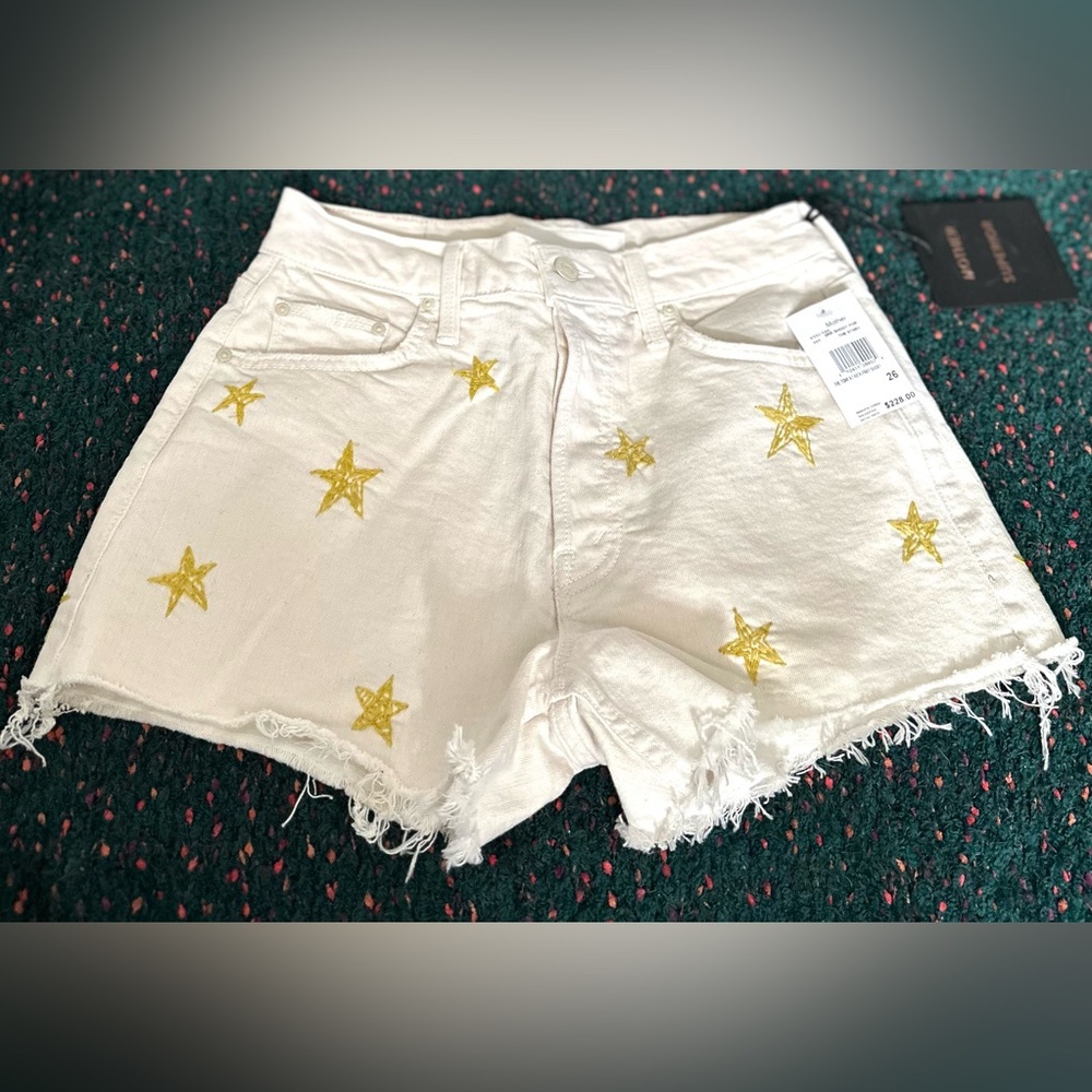 RARE MOTHER NWT The Tomcat Kick Fray Short in Shoot For The Stars—26 - Picture 6 of 14